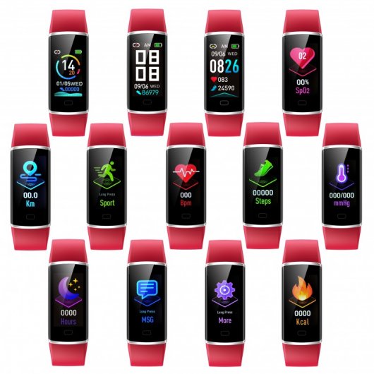 Fierro FiTech Smartband Deportiva Roja