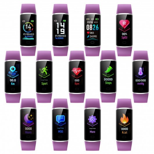 Fierro FiTech Smartband Deportiva Morada