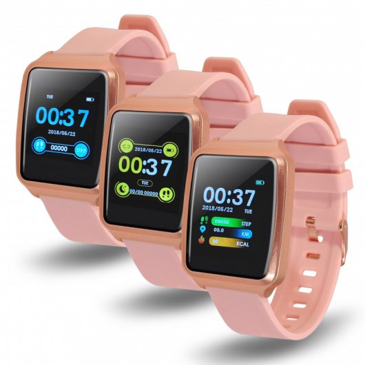 Fierro Scutum Smartwatch con Control de Sueño Rosa