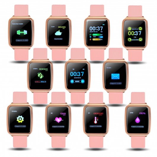 Fierro Scutum Smartwatch con Control de Sueño Rosa