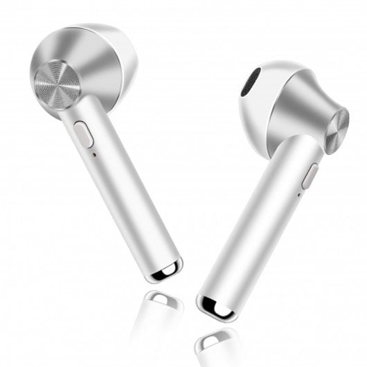 Fierro Camba Auriculares Bluetooth Con Base de Carga Plata