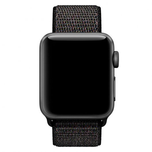 Cool Correa Loop Nylon Negra para Apple Watch Series 1/2/3/4/5 (38/40 mm) 