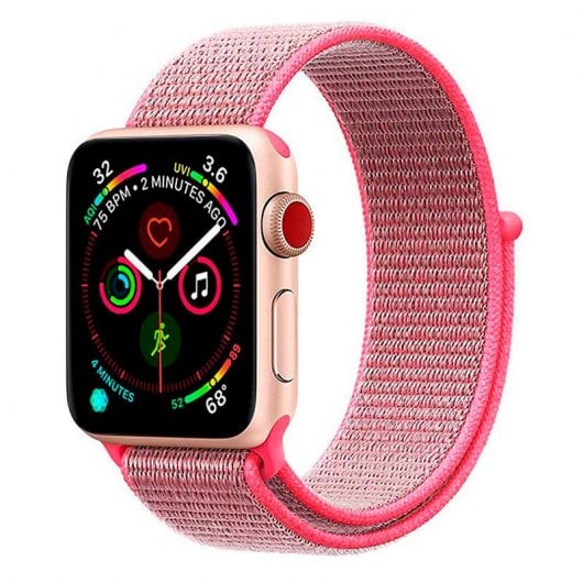Cool Correa Loop Nylon Rosa para Apple Watch Series 1/2/3/4/5 (42/44 mm) 