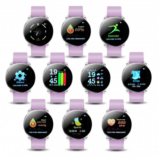 Fierro Elegance Smartwatch 3 Ejes Rosa