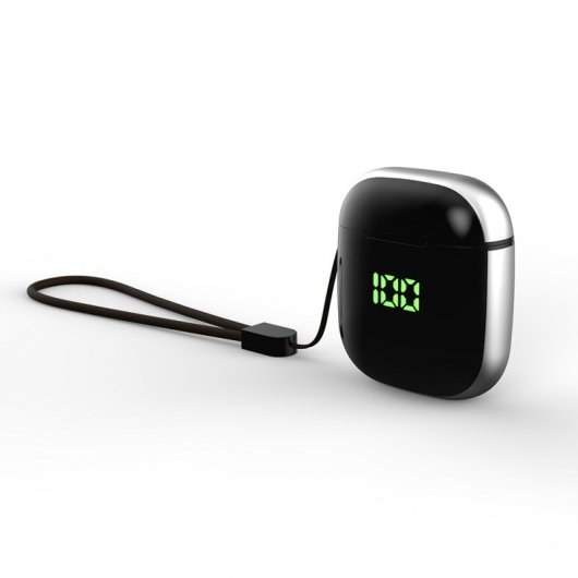 Fierro Wolf Auriculares Sem Fios com Base de Carregamento e Ecrã LCD