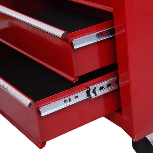 HomCom E2-0004 Carro de Herramientas Rojo