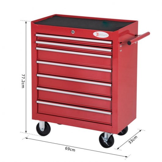 Durhand B20-004RD Carro de Herramientas Rojo