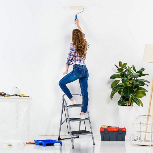 HomCom B72-020 Escalera Plegable 92X48X62cm