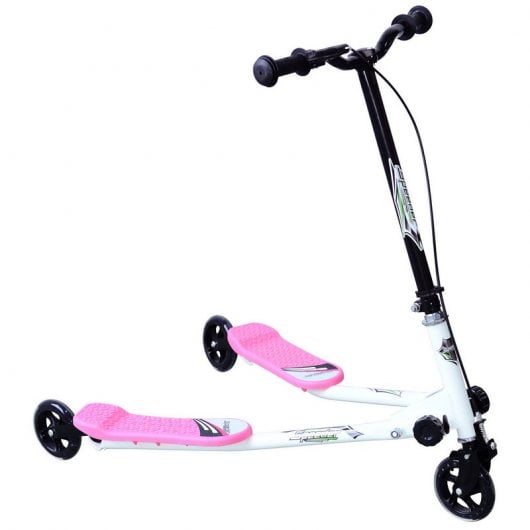 HomCom B4-0054 Patinete Scooter 3 Ruedas Rosa