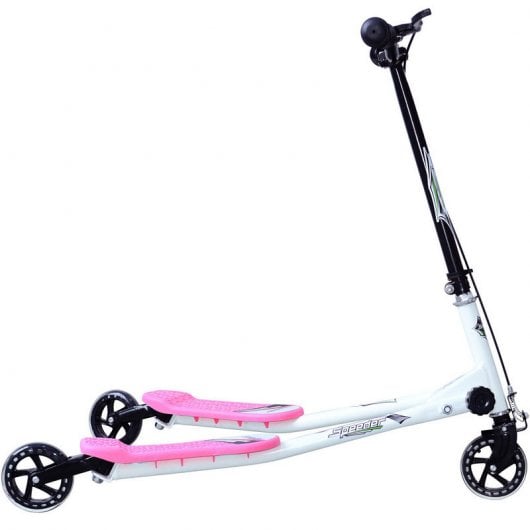 HomCom B4-0054 Patinete Scooter 3 Ruedas Rosa