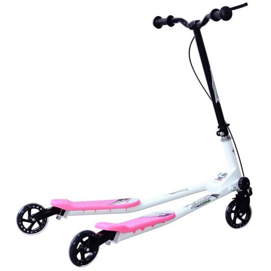HomCom B4-0054 Patinete Scooter 3 Ruedas Rosa