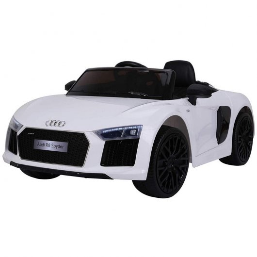 HomCom Audi R8 Coche Eléctrico 12V Blanco