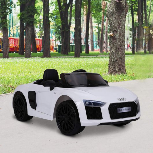 HomCom Audi R8 Coche Eléctrico 12V Blanco