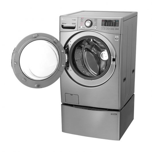 LG Twin Wash TWOV17V Lavadora de Doble Tambor 17Kg + 3.5Kg A++ Acero Inoxidable