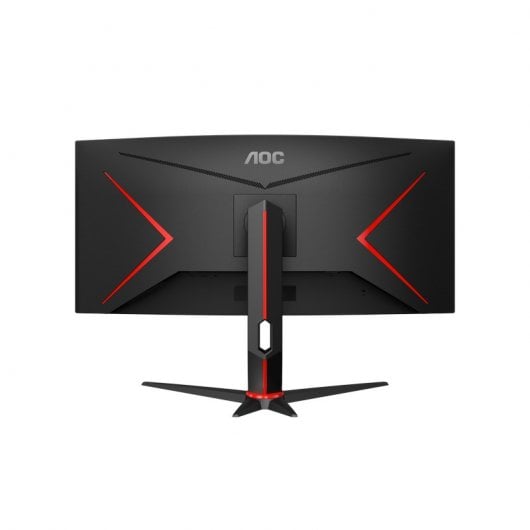 AOC G2 CU34G2/BK LED display 86,4 cm (34") 3440 x 1440 Pixel Quad HD Nero, Rosso