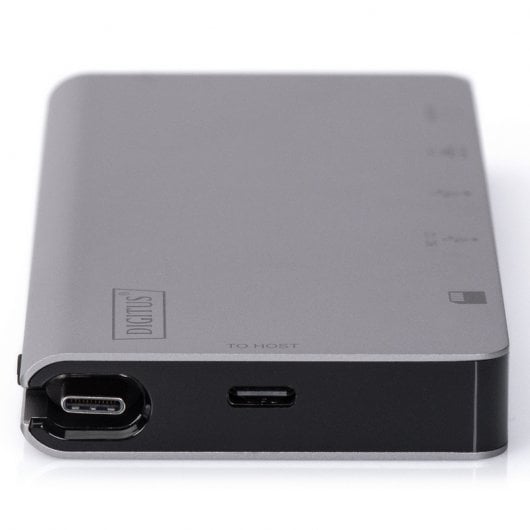 Digitus DA-70877 laptop-dockingstation & portreplikator Kabelgebunden USB 3.2 Gen 1 (3.1 Gen 1) Type-C Grau
