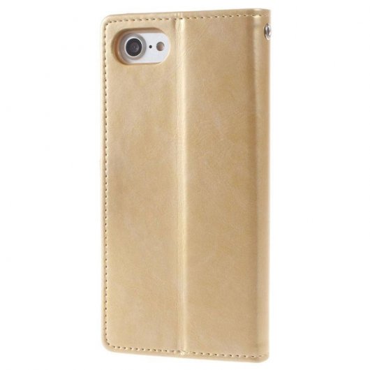 Mercury Goospery Funda Billetera Dorada para iPhone 7/8