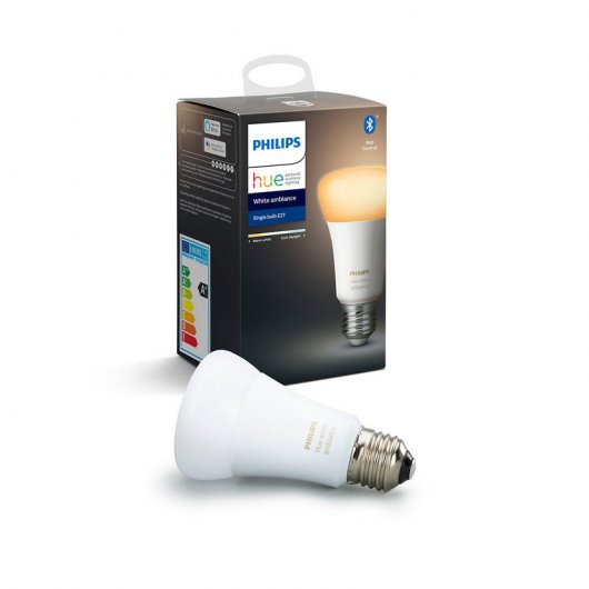 Philips Hue White Ambiance Pack Lâmpada LED Inteligente E27 9W + Tomada Inteligente
