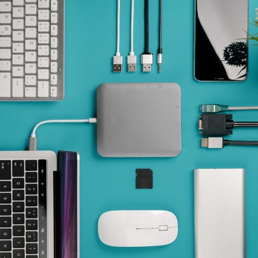 Digitus Dock Station USB-C 11x Puertos Gris
