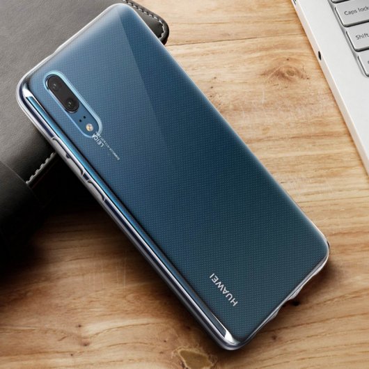 Avizar Funda Protectora de Silicona Transparente Ultrafina para Huawei P20