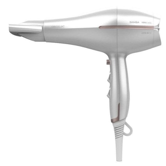 Secador de Cabelo Profissional Iónico Cecotec Bamba IoniCare 5300 Maxi Aura 2200W Ar Frio Difusor Branco