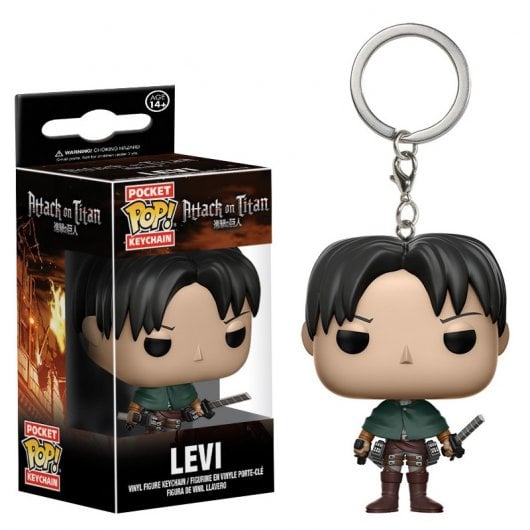 Funko Pop Llavero Attack on Titan Levi Ackerman