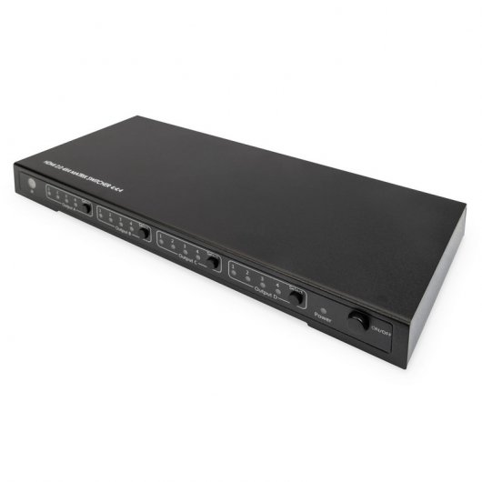 Digitus Concentrador Matriz HDMI 4K Negro