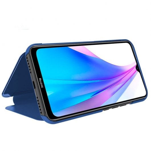 Cool Funda Flip Cover Clear View Azul para Xiaomi Redmi Note 8T