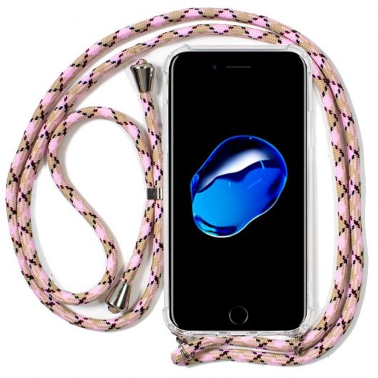 Cool Funda con Cordón Rosa para iPhone 7/8