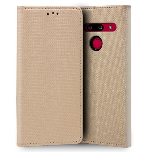 Cool Funda Flip Cover Liso Beige para LG G8 ThinQ