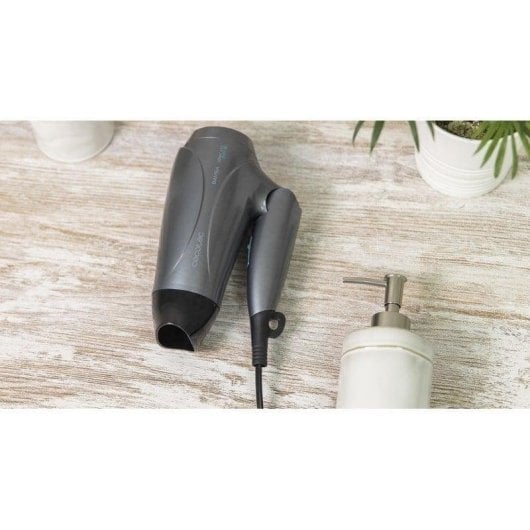 Secador de Cabelo Dobrável Iónico de Viagem Cecotec Bamba IoniCare 5400 Power&Go 2400W 2 Temperaturas 2 Velocidades Jato de Ar Frio Preto