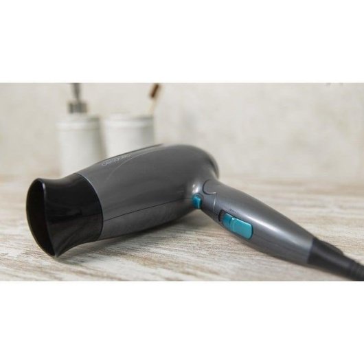 Secador de Cabelo Dobrável Iónico de Viagem Cecotec Bamba IoniCare 5400 Power&Go 2400W 2 Temperaturas 2 Velocidades Jato de Ar Frio Preto