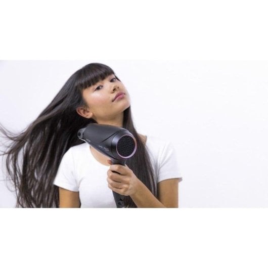 Asciugacapelli Cecotec Bamba IoniCare 5450 Power&Go Pro Fire Pieghevole Ionico da Viaggio 2400W con Diffusore e Accessori Nero
