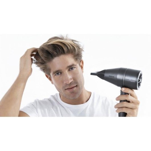 Phon Ionico Professionale Cecotec Bamba IoniCare 5500 PowerStyle 1800W 2 Velocità Accessori Nero