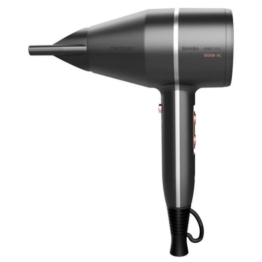 Phon Ionico Professionale Cecotec Bamba IoniCare 5500 PowerStyle 1800W 2 Velocità Accessori Nero