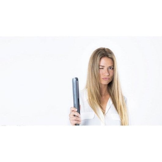 Prancha de Cabelo Turmalina Cecotec Bamba RitualCare 880 Hidraprotect 220ºC Iónica Placas Flutuantes Cinzento