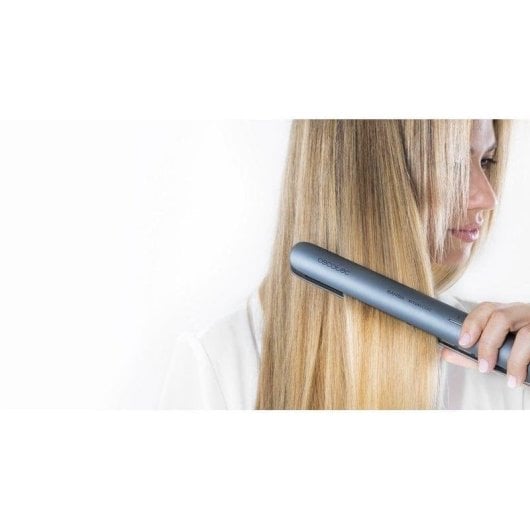 Prancha de Cabelo Turmalina Cecotec Bamba RitualCare 880 Hidraprotect 220ºC Iónica Placas Flutuantes Cinzento