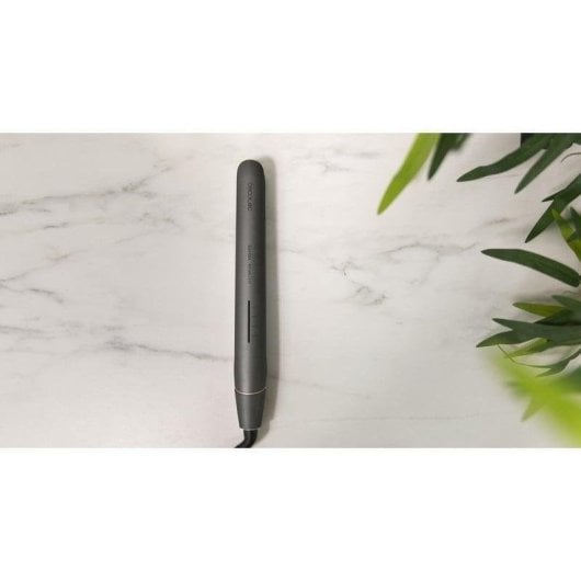 Prancha de Cabelo Turmalina Cecotec Bamba RitualCare 880 Hidraprotect 220ºC Iónica Placas Flutuantes Cinzento