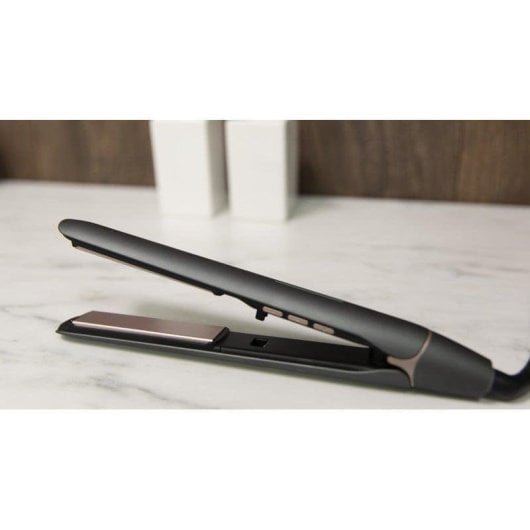 Prancha de Cabelo Turmalina Cecotec Bamba RitualCare 880 Hidraprotect 220ºC Iónica Placas Flutuantes Cinzento