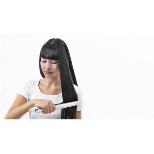Prancha de Cabelo Turmalina Cecotec Bamba RitualCare 885 Hidraprotect Ion 220ºC 5 Definições Iónica Desligamento Automático Branco