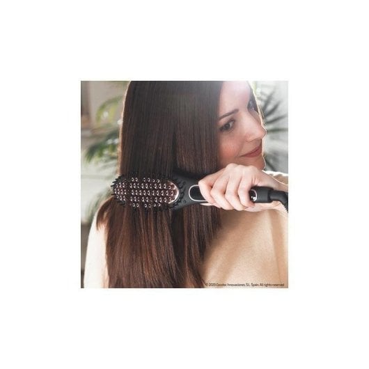 Glättbürste Cecotec Bamba InstantCare 900 Perfect Brush Keramik Ionen 9 Temperaturstufen Schwarz