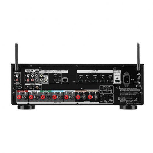 Pack Denon AVR-X1600H Recetor AV 7.2 Canais 4K + Polk Audio TL1600 Home Cinema 5.1