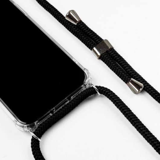 Cool Funda con Cordón Negro para Xiaomi Redmi Note 7/Note 7 Pro