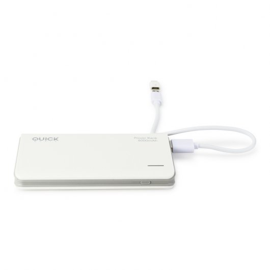 Quick Media PB80 PowerBank 8000mAh Blanca