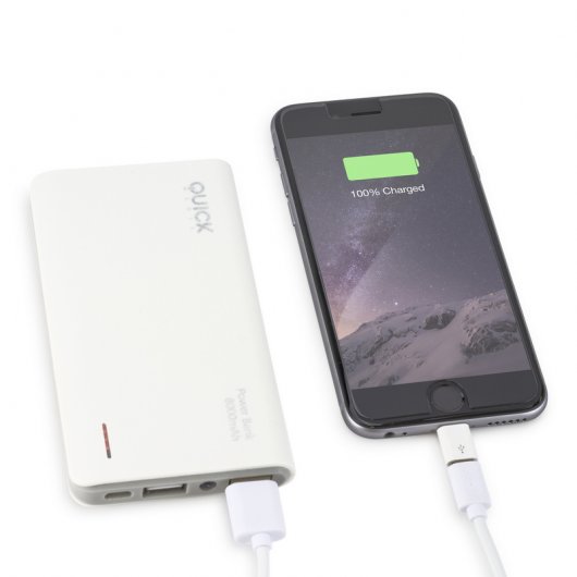 Quick Media PB80 PowerBank 8000mAh Blanca