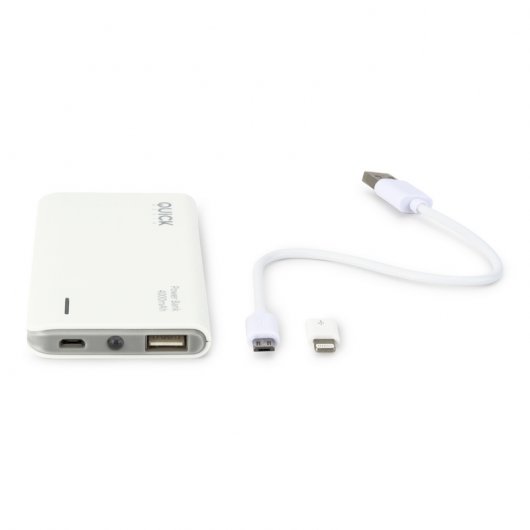 Quick Media PB40 Powerbank 4000mAh Blanca