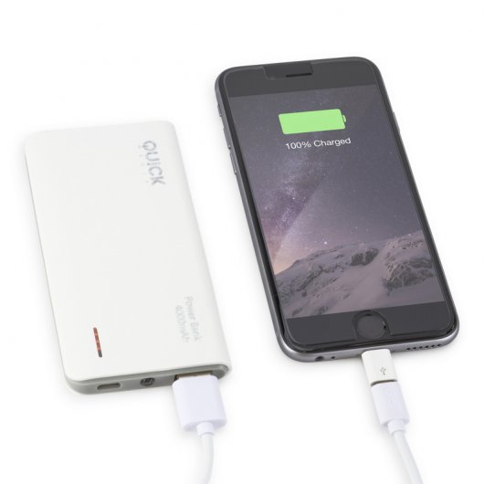 Quick Media PB40 Powerbank 4000mAh Blanca