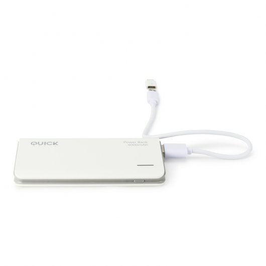 Quick Media PB40 Powerbank 4000mAh Blanca