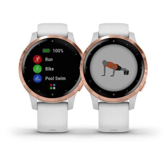 Garmin Vivoactive 4S Smartwatch Blanco/Oro Rosa