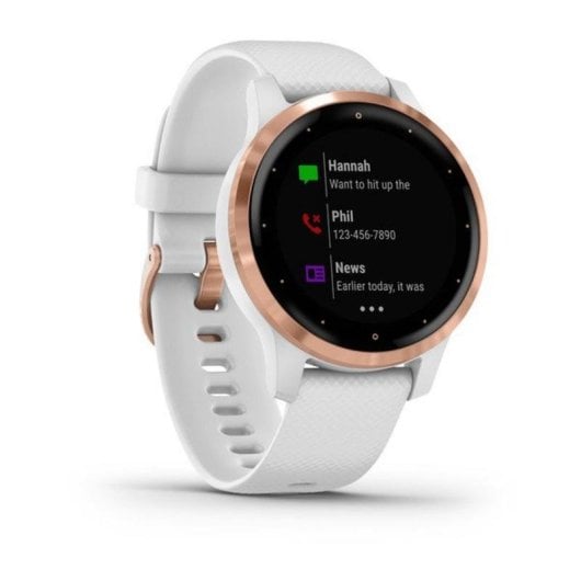 Garmin Vivoactive 4S Smartwatch Blanco/Oro Rosa